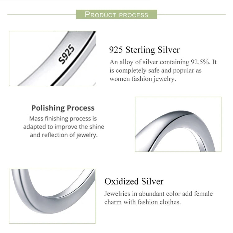 925 Sterling Silver Earrings For Women Trendy Simple Circle Handmade Earring Jewelry Prevent Allergy Party Accessories