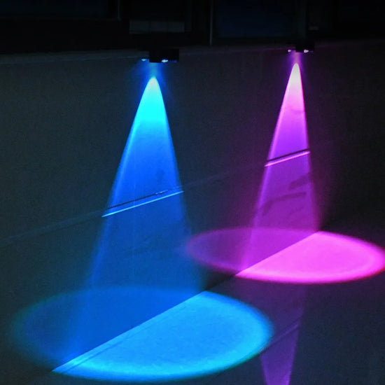 Solar Fence Light Outdoor Warm White & Cool White & RGB Solar Wall Light 12 Modes Color Changing Deck Light Waterproof for Yard