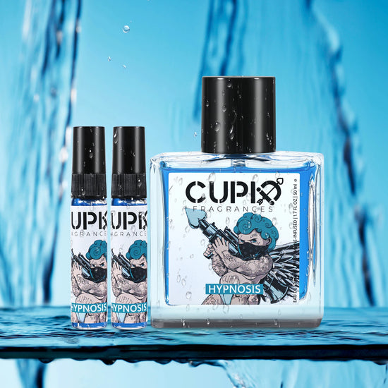 CUPID 60ML Blue Glass Bottle Men&
